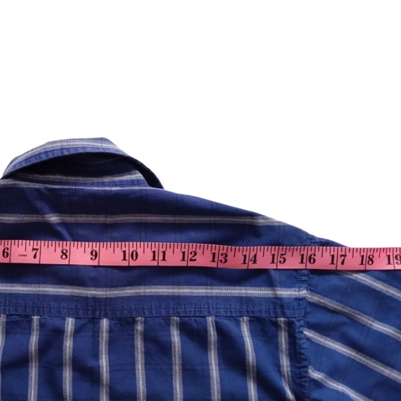 RADIUS BOYS BLUE GRAY BLACK PLAID LONG SLEEVE BUTTON DOWN SHIRT. SIZE S - Picture 7 of 11